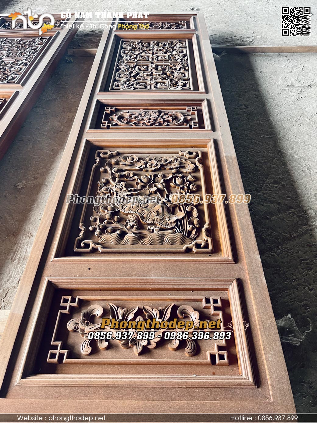 Mẫu cửa bức bàn long phụng